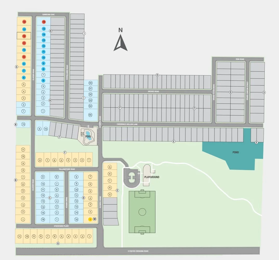 Parks at Foster Crossing Sitemap
