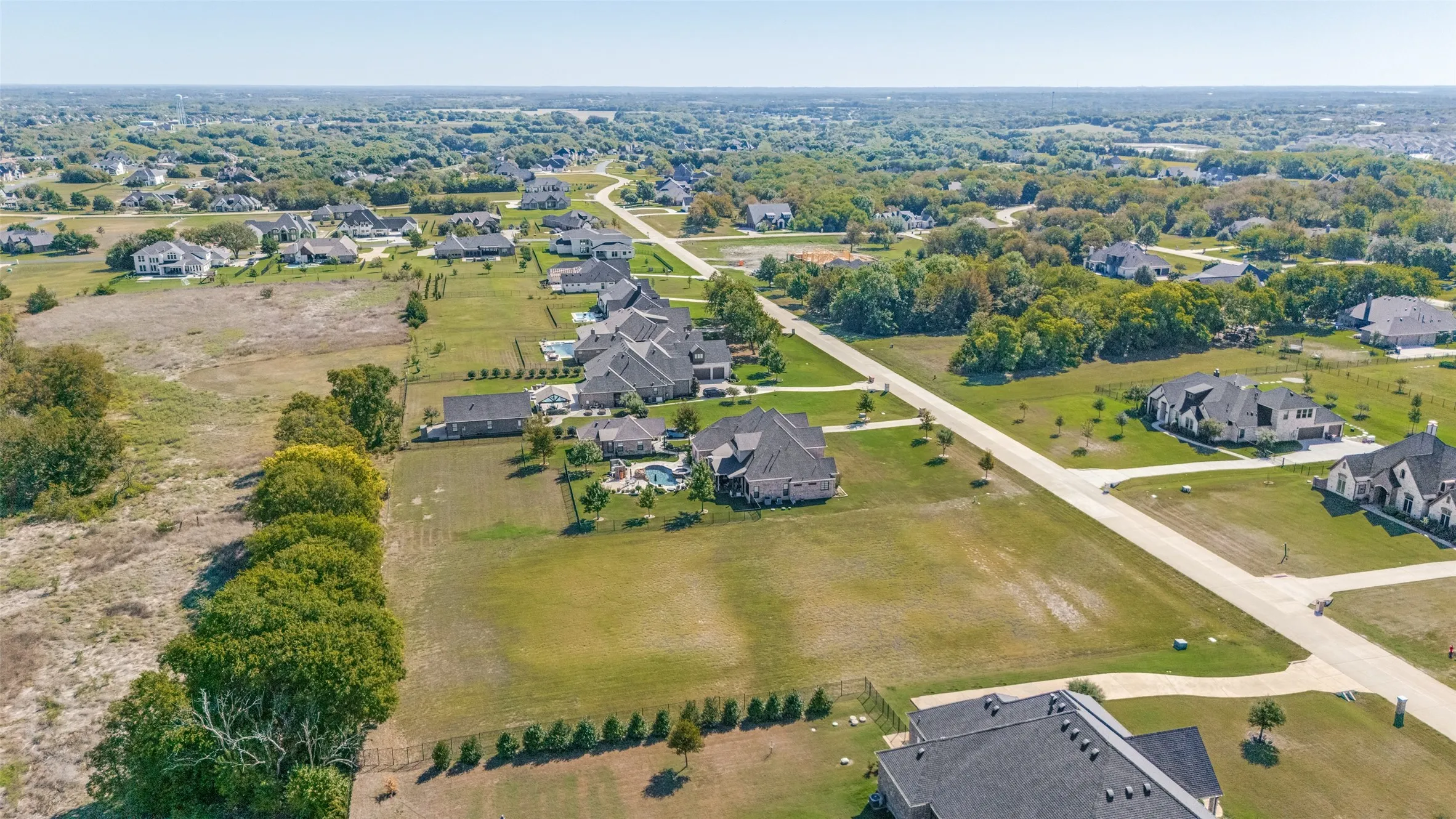 Spacious land parcels within a developed residential area