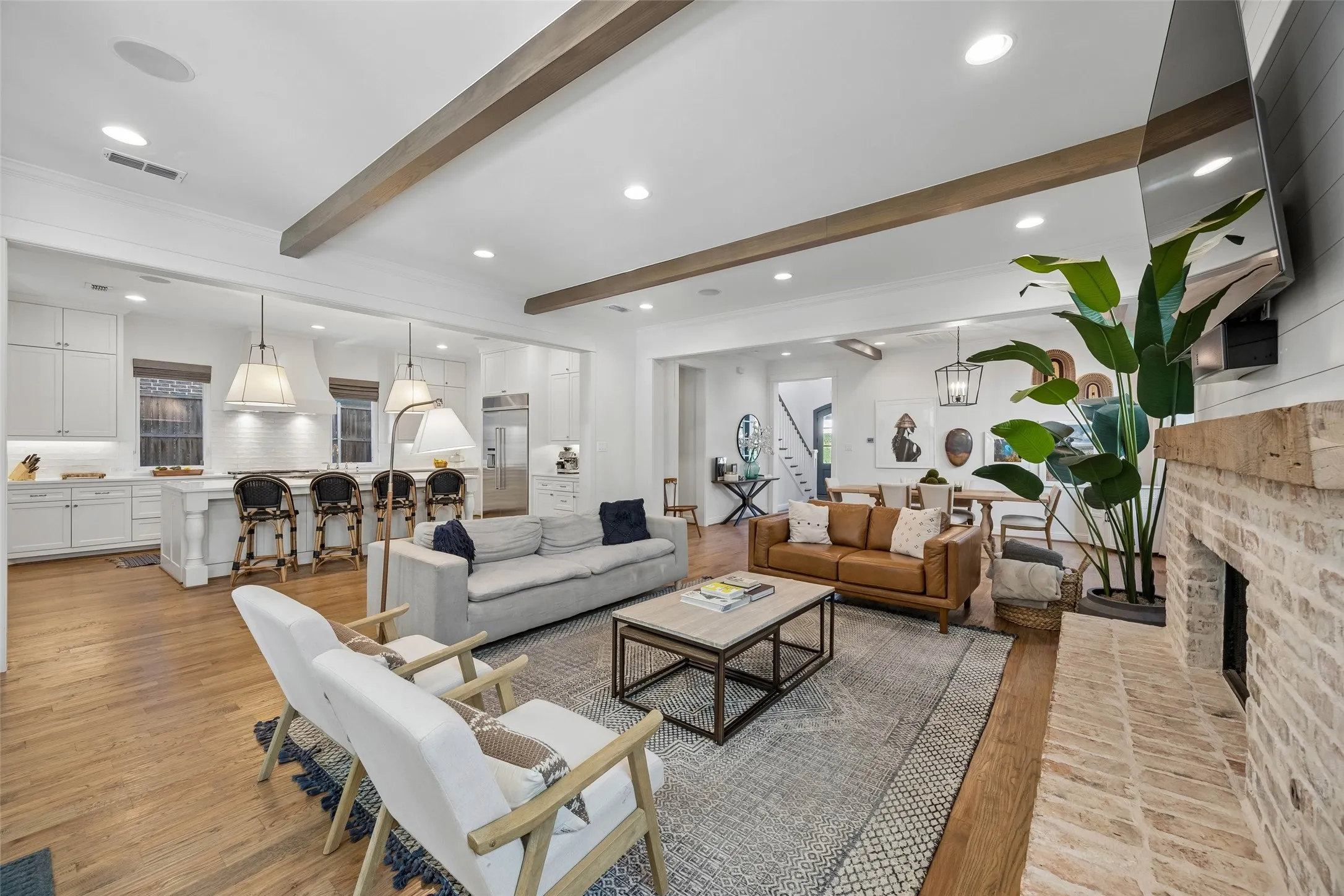 Wood floors throughout.
