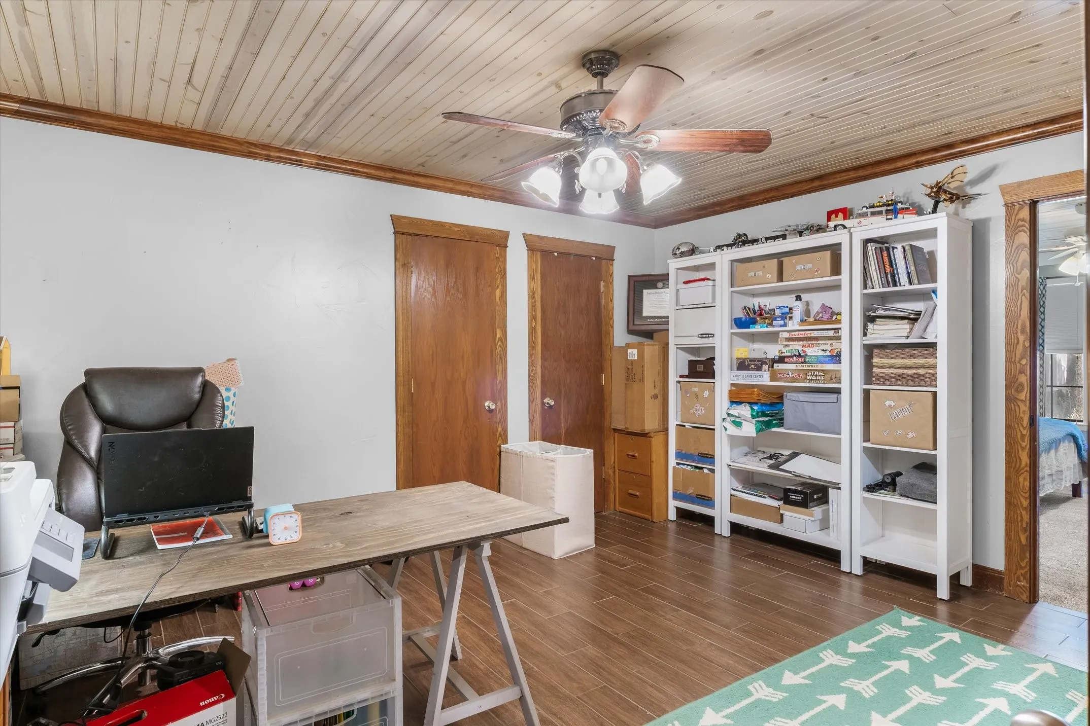 Home office or den area leads to Primary bdrm.