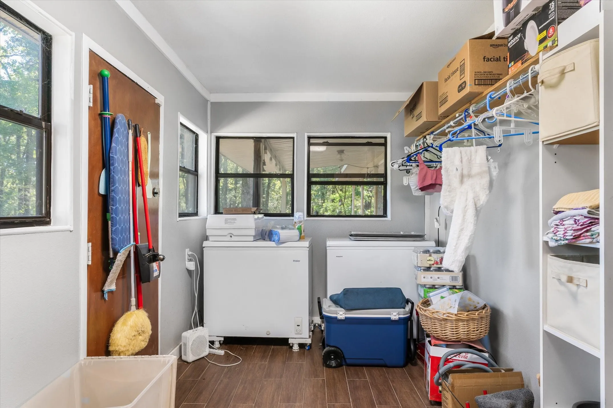 Laundry/Utility room. Plenty of space for storage, extra freezer or refrigerator.