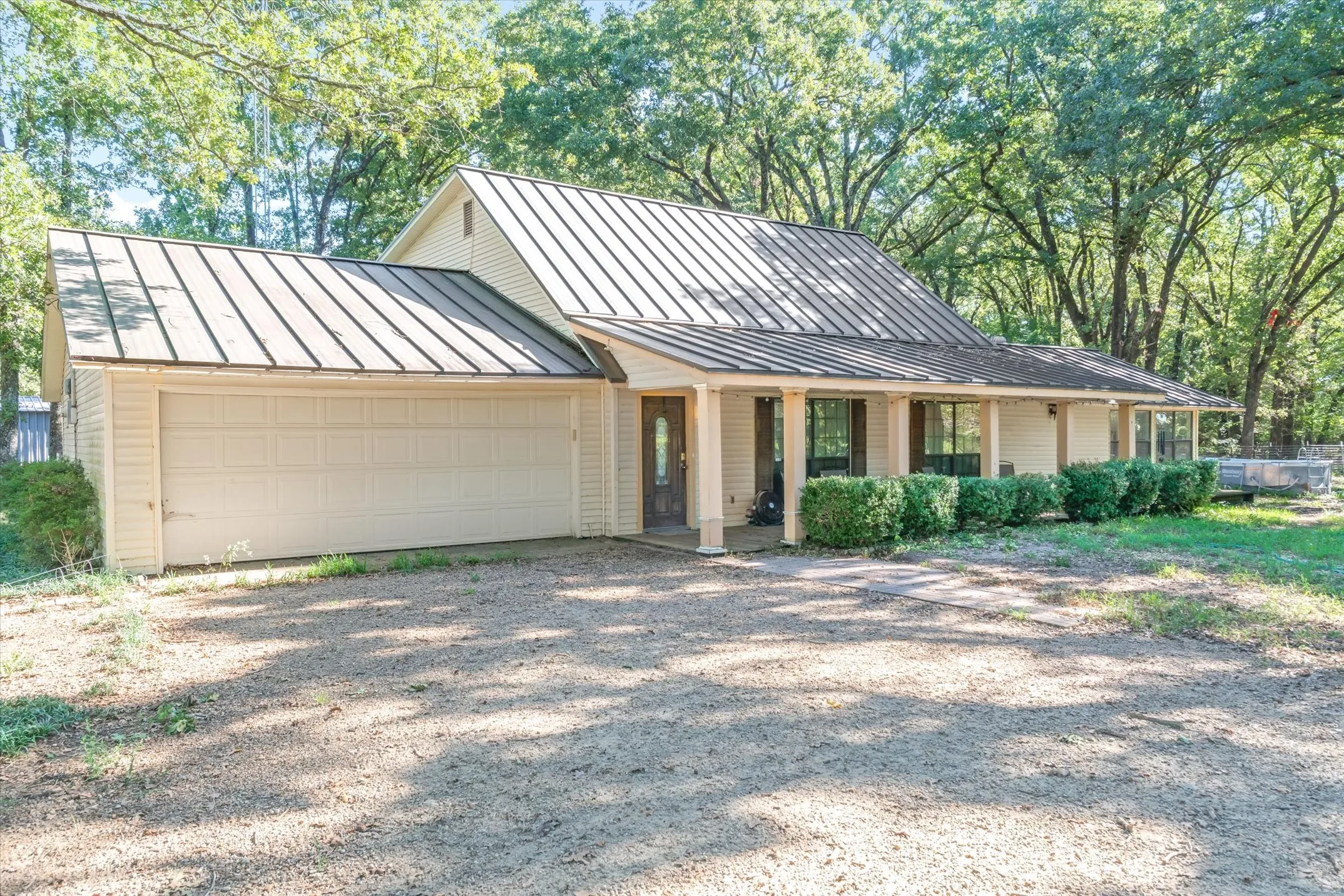 3 Bdrm / 3 Bath Farmhouse style home on over 8 acres. Perfect for homesteading, chickens and more.
