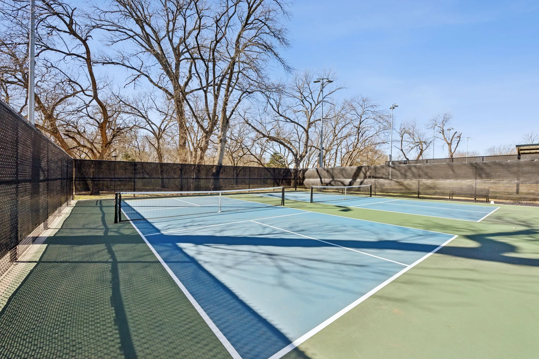 The Pickleball courts at Finch Park.