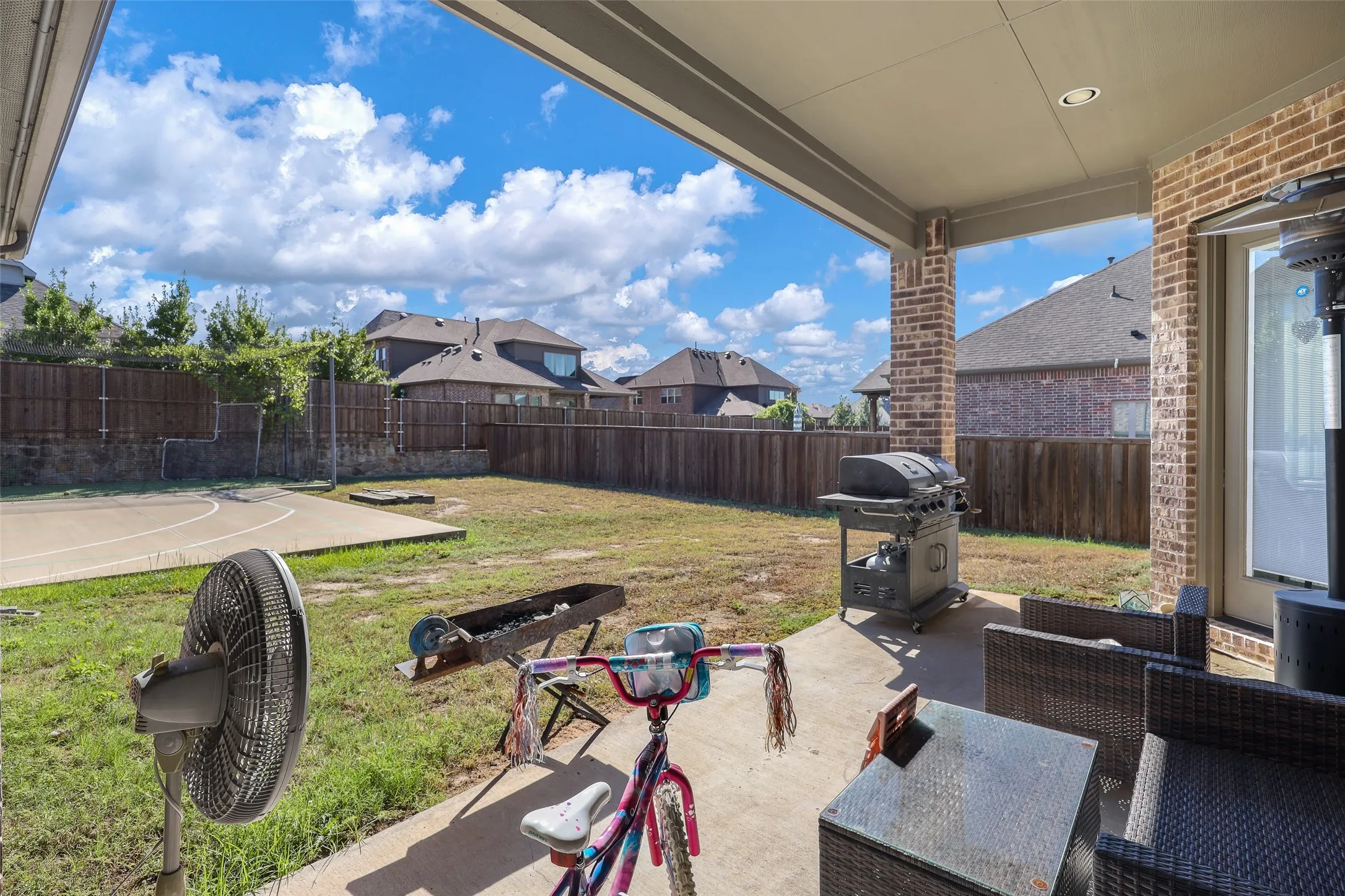 Covered patio