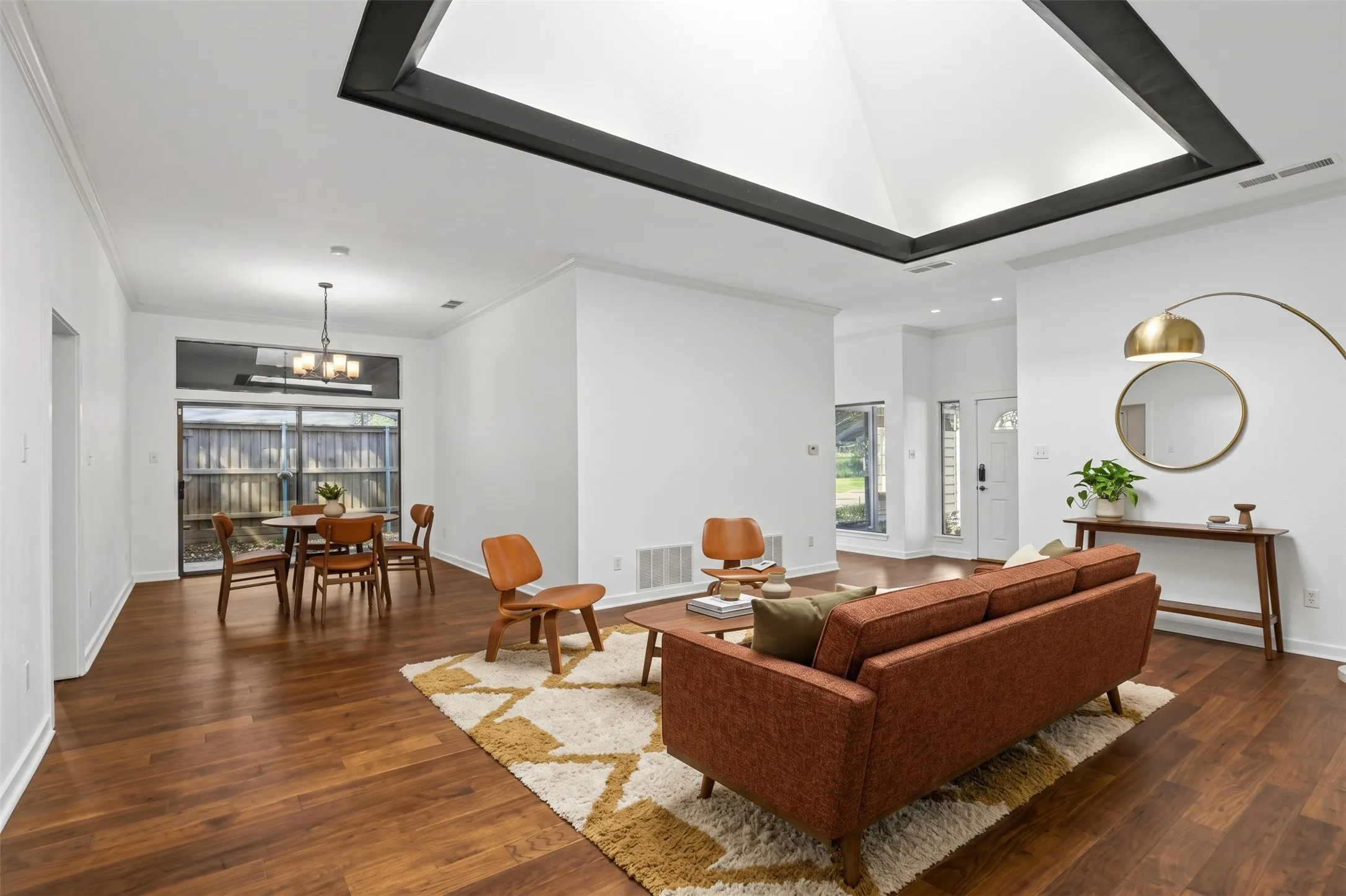 Virtually Staged Living / Dining Room