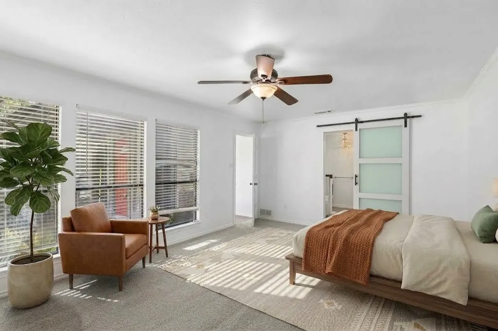 Virtually Staged Bedroom