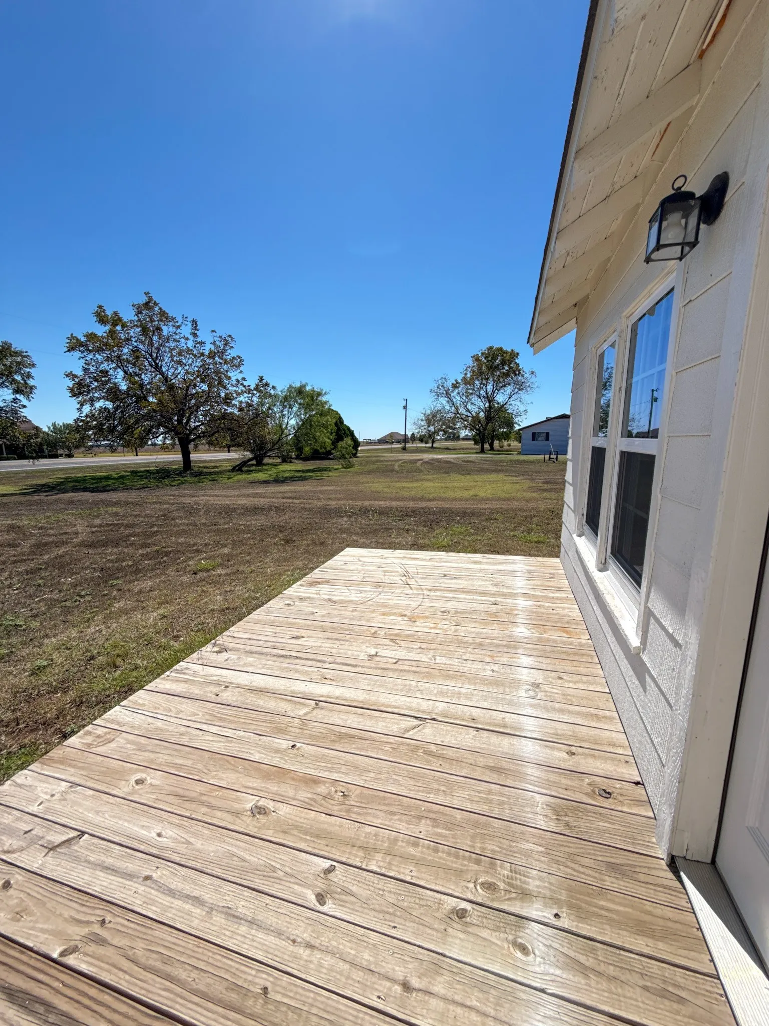 Primary bedroom private porch in Oglesby Texas