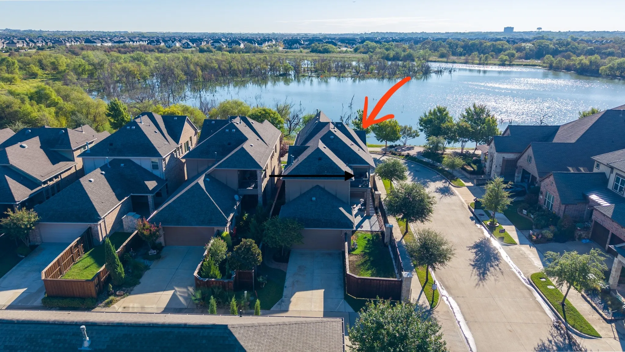 Overlooking the lake!
