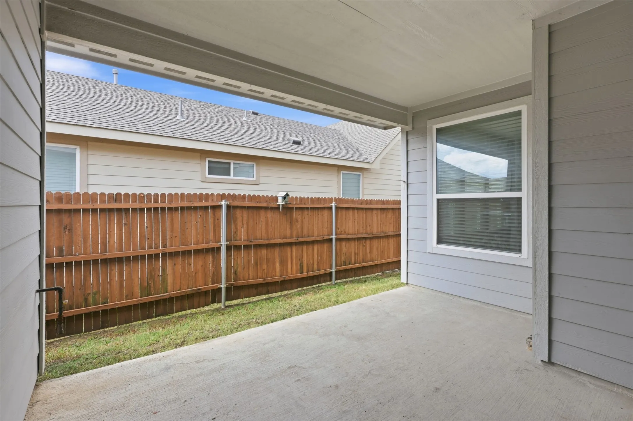 Covered patio