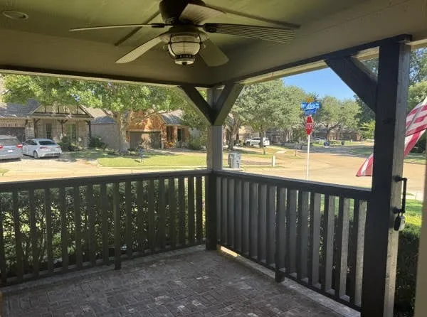 very welcoming front porch
