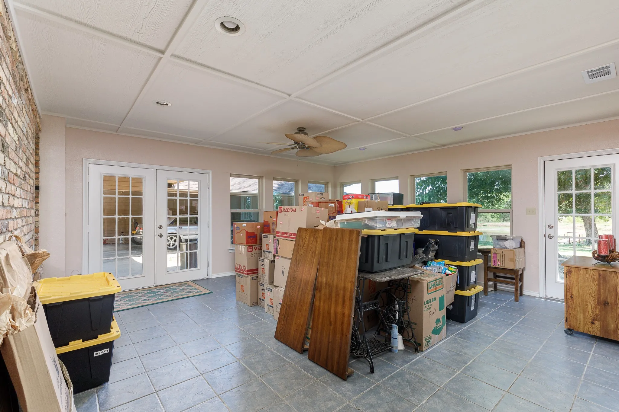 Family Room with lots of light and windows.