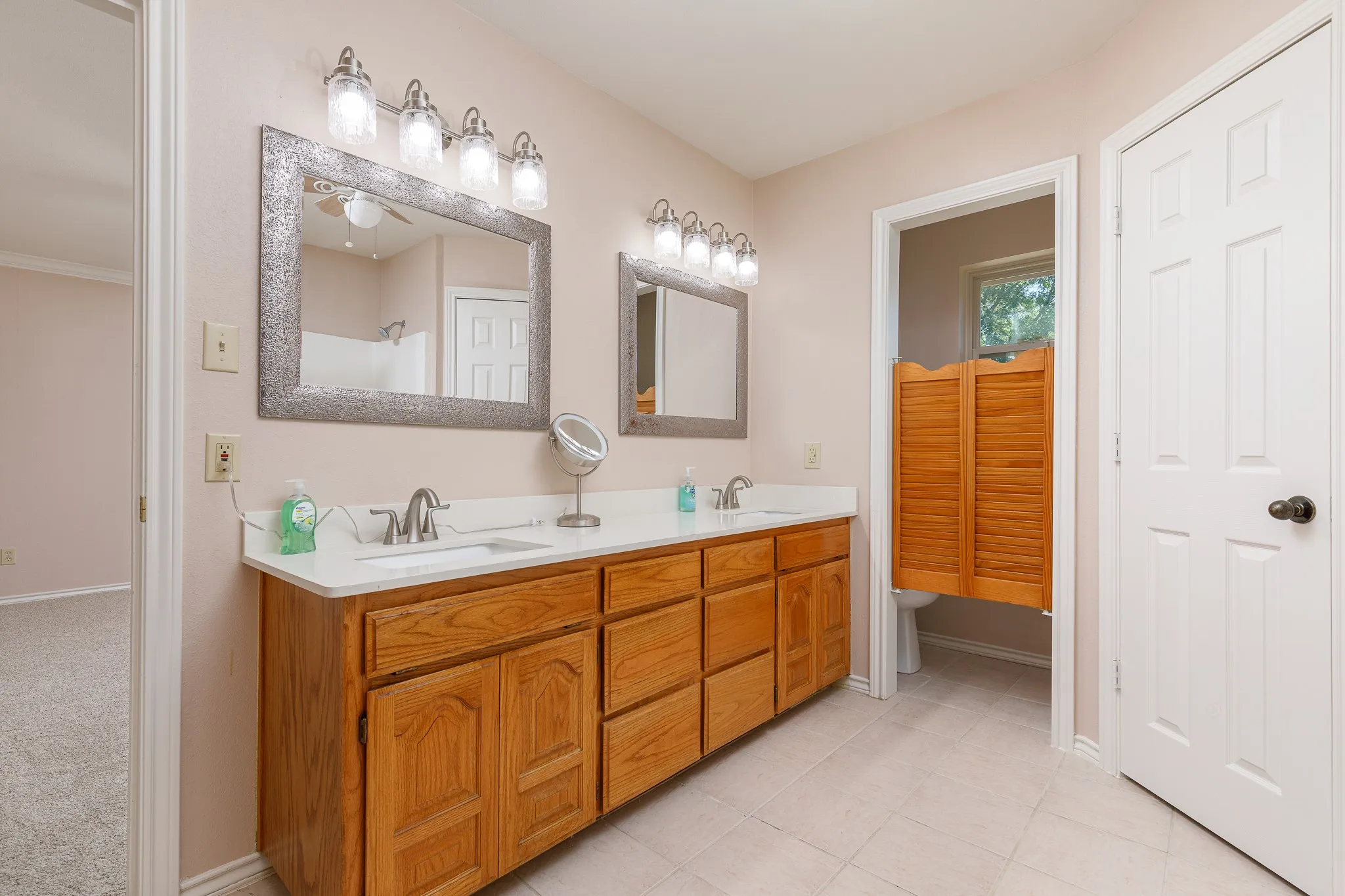 Master Bath with double sinks