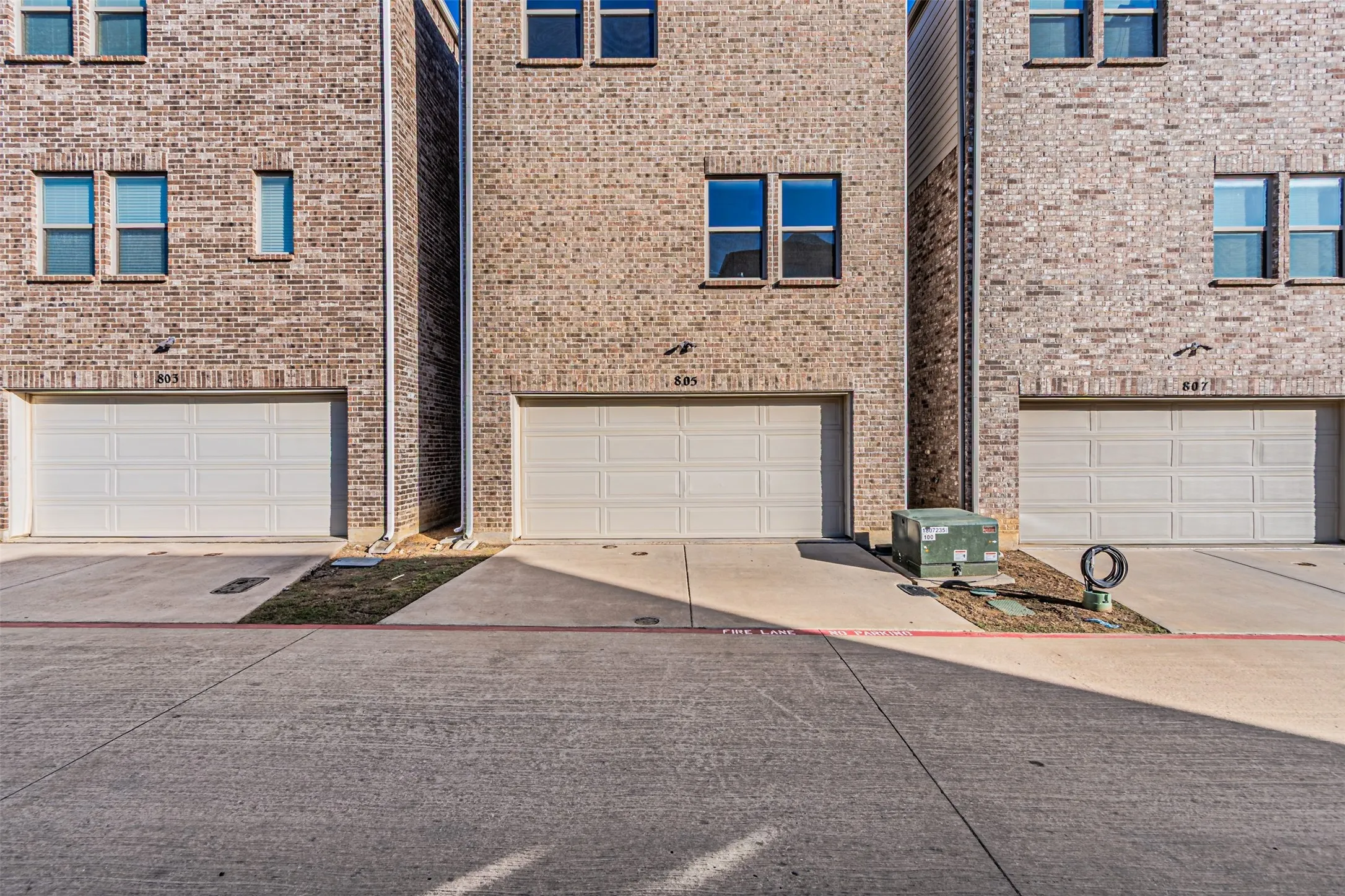 Two Car Garage Entry on the back of home