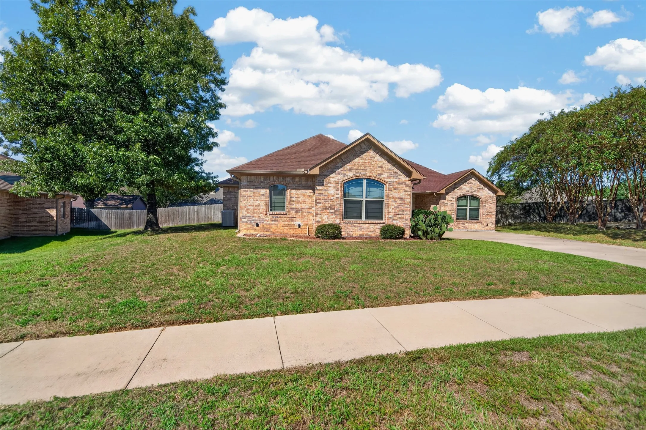 Large front yard