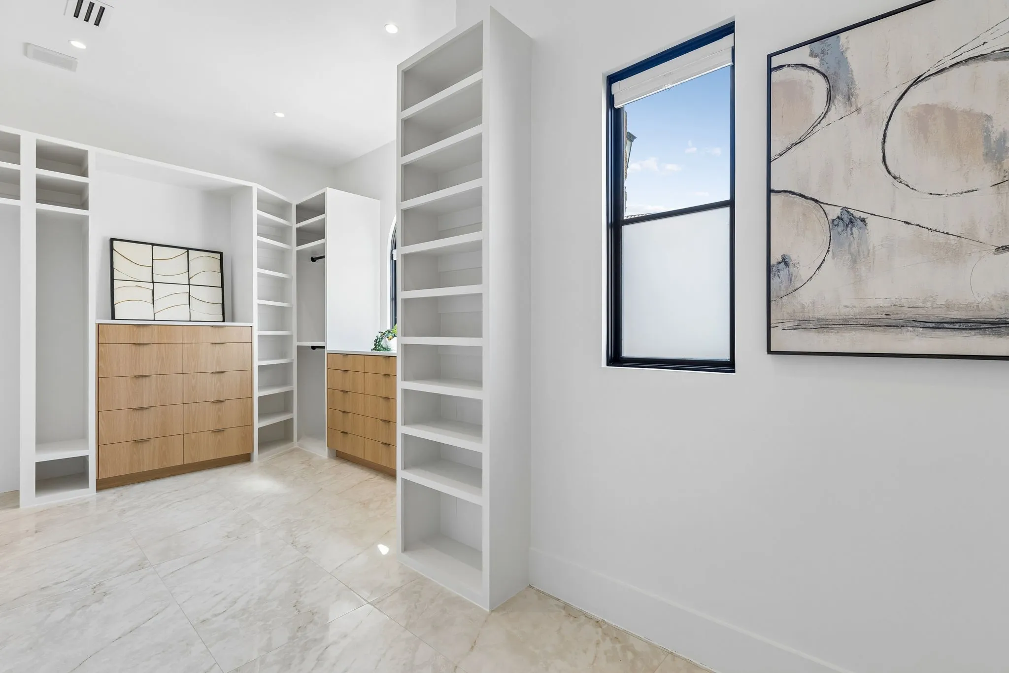 Primary closet