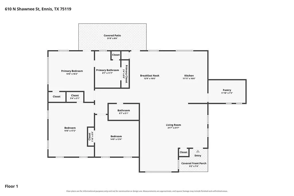 Single Family Residence For Sale in Ellis County , 610 N Shawnee Street, Ennis, Texas 75119, 3 Bedroom, 2 Bathroom, Garage spaces, 1,754 Sqft, built in 1951, mls#21397038, Real Estate Agent in Ennis, Homes For Sale in Ellis county, Homes For Sale in Ennis, Realtor in Ennis Texas, Real Estate Brokerage Independent Realty Texas, Luminita Cordes Realtor