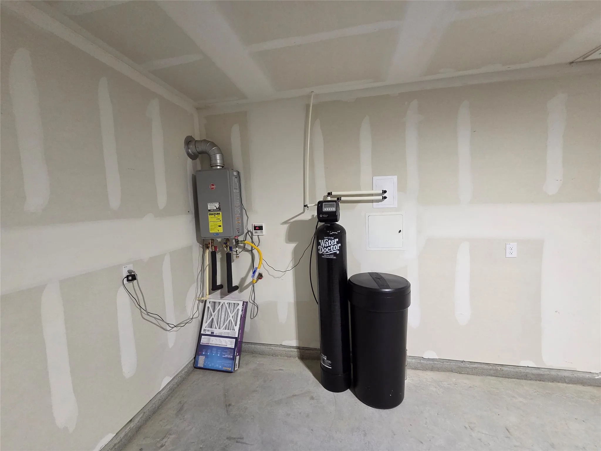 Tankless water heater installation