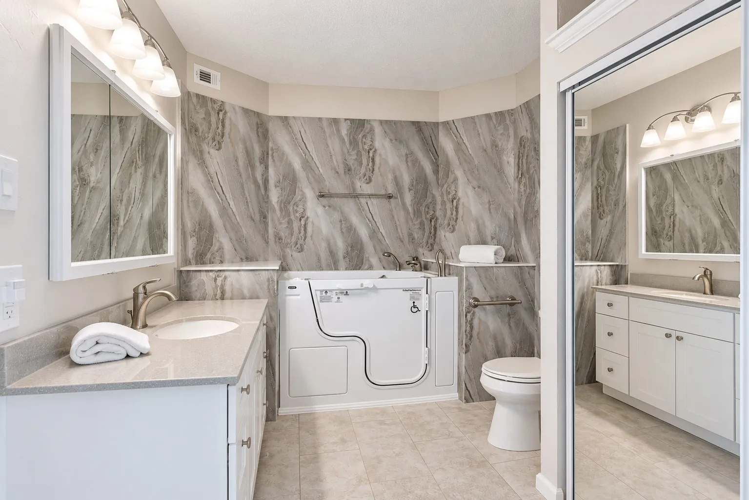 Fully updated, double closets