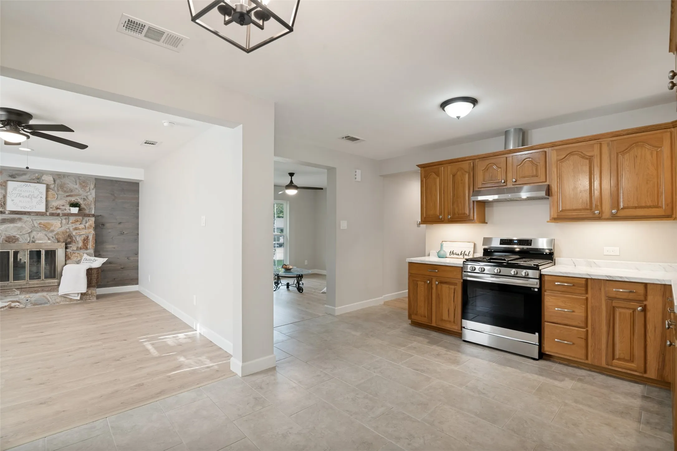 Open kitchen concept