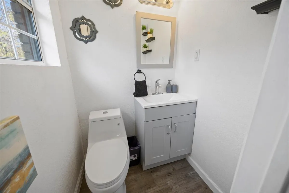 Ensuite half bath.