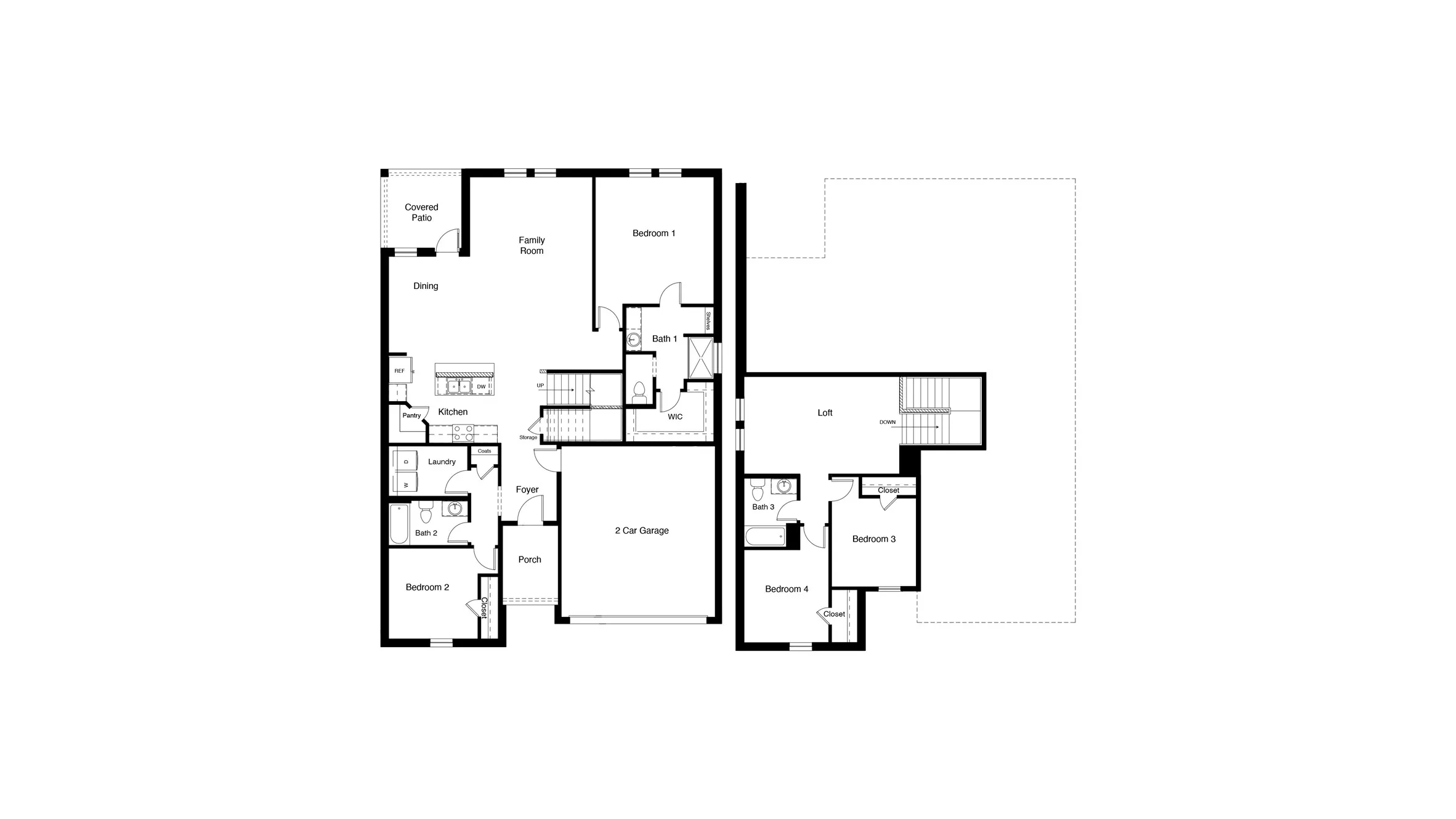 D.R. Horton's  Midland floor plan - All Home and community information, including pricing, included features, terms, availability and amenities, are subject to change at any time without notice or obligation. All Drawings, pictures, photographs, video, square footages, floor plans, elevations, features, colors and sizes are approximate for illustration purposes only and will vary from the homes as built.
