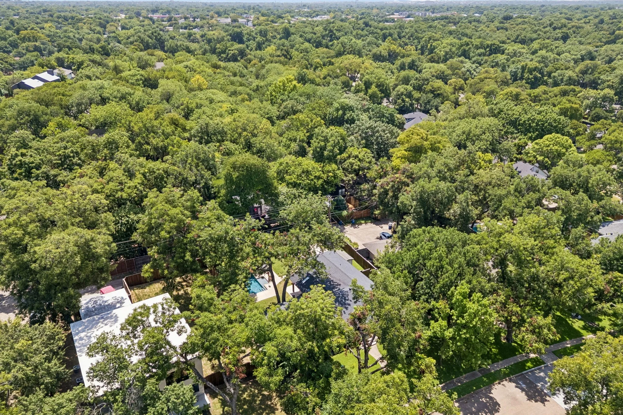 Mature treed surroundings