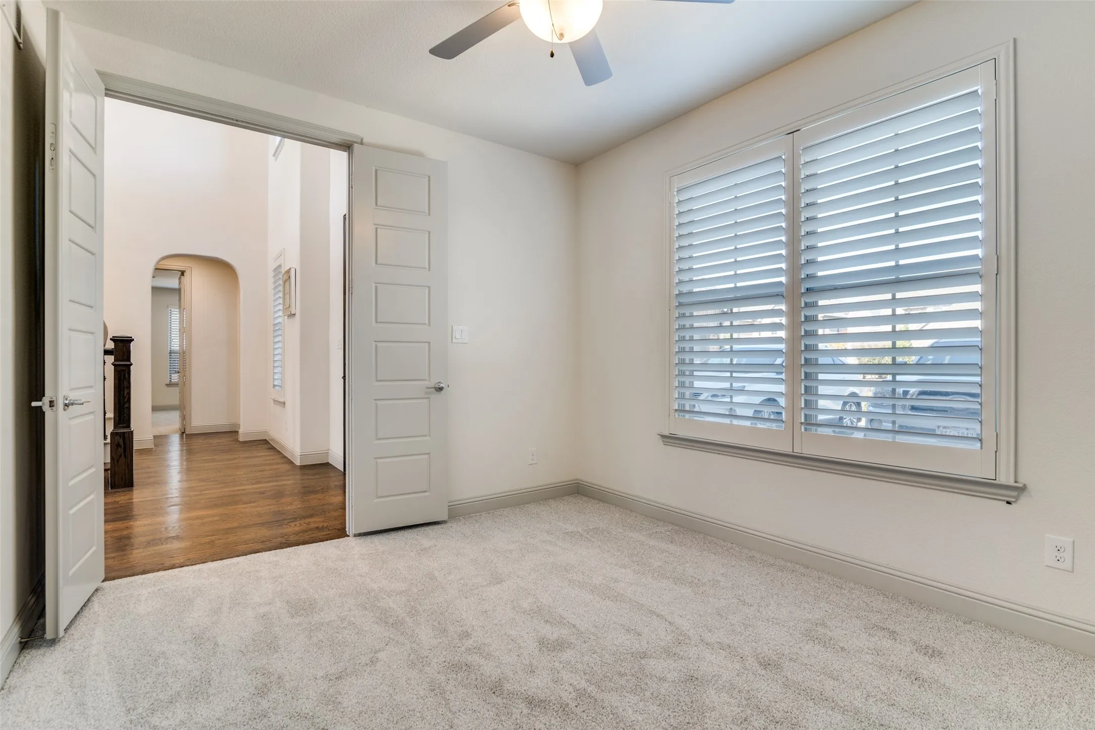 Office with French Doors and nice front view