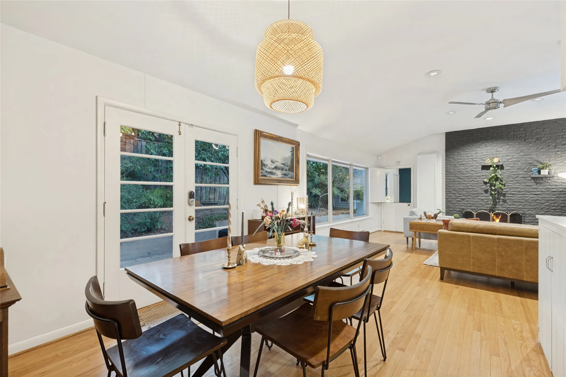 The Dining Room is filled with natural light and maintains a strong connection to the outdoors.