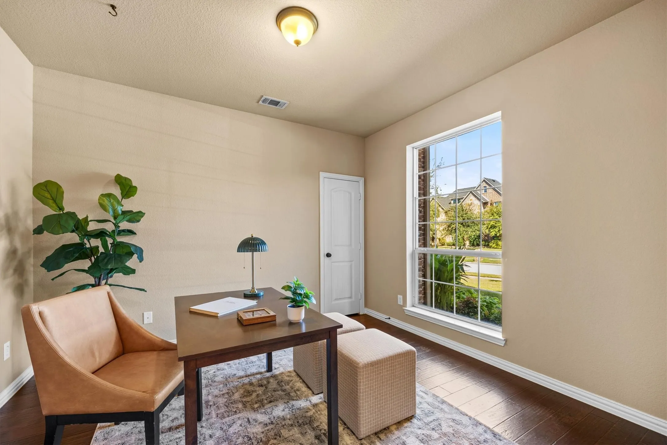 This lovely office is located towards the front of the home and offers lots of natural light. Since it has a closet, it could also be a 5th bedroom!