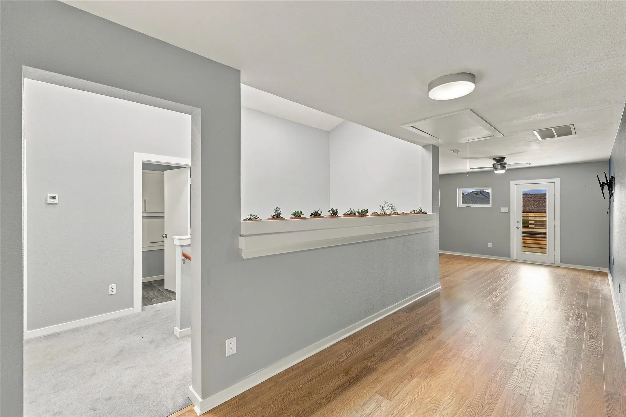 Upstairs is a large loft area leading to a game room with balcony.