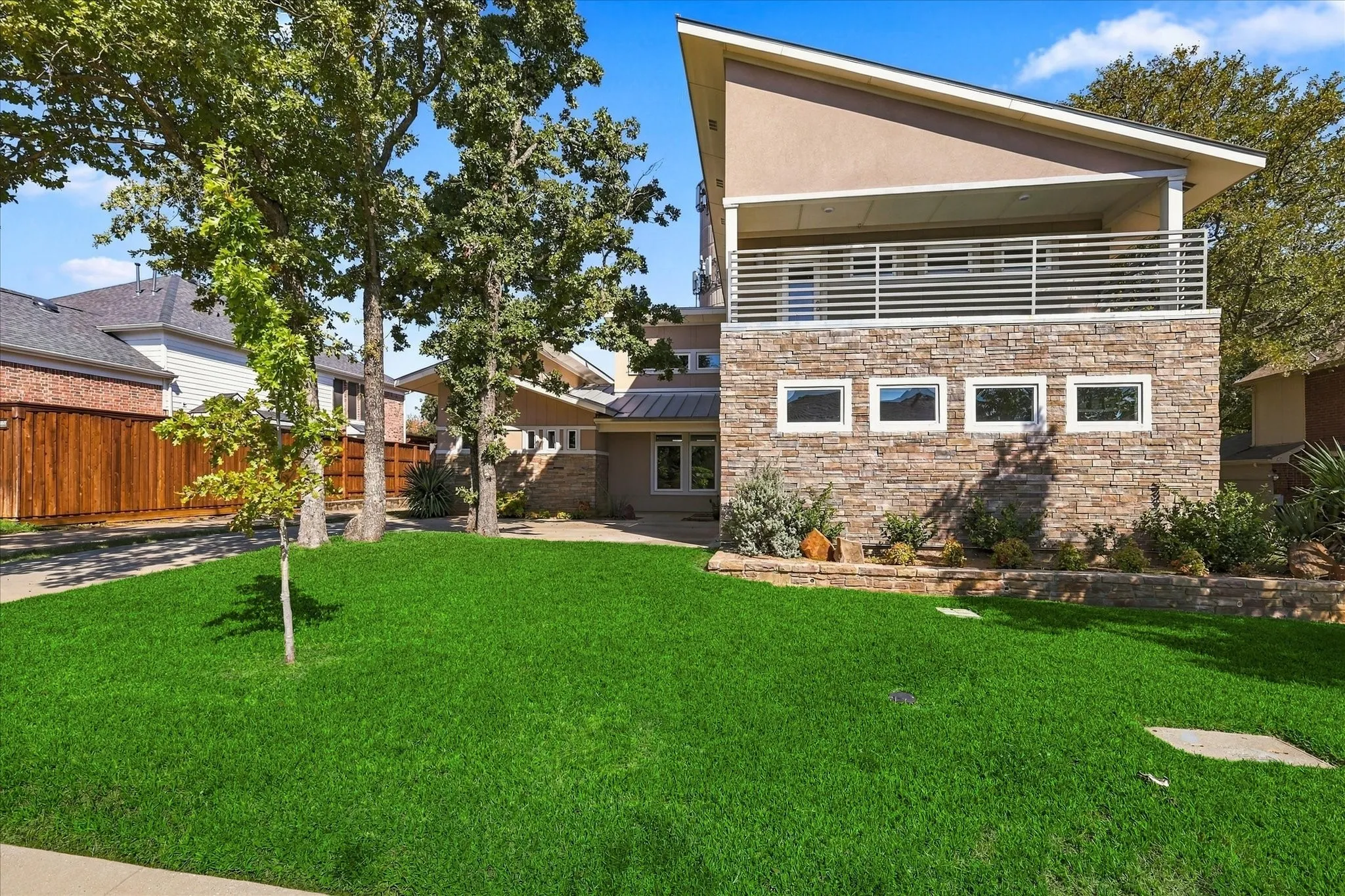 Very private & quiet locale with no HOA & great schools in Highland Village!
