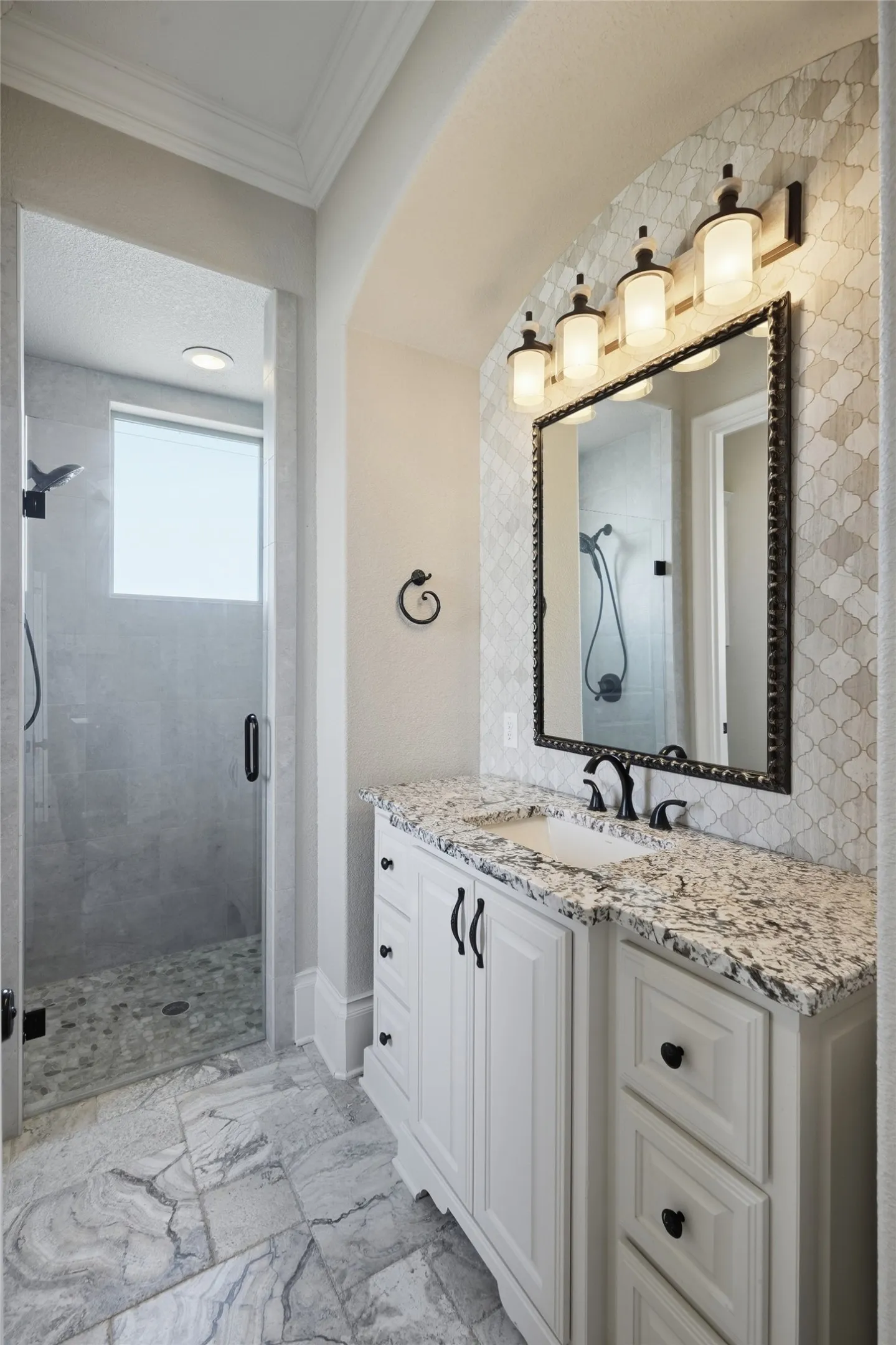 Updated bath for the downstairs guest​​‌​​​​‌​​‌‌​‌‌​​​‌‌​‌​‌​‌​​​‌​​ suite