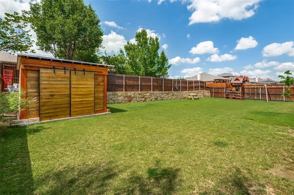 huge backyard