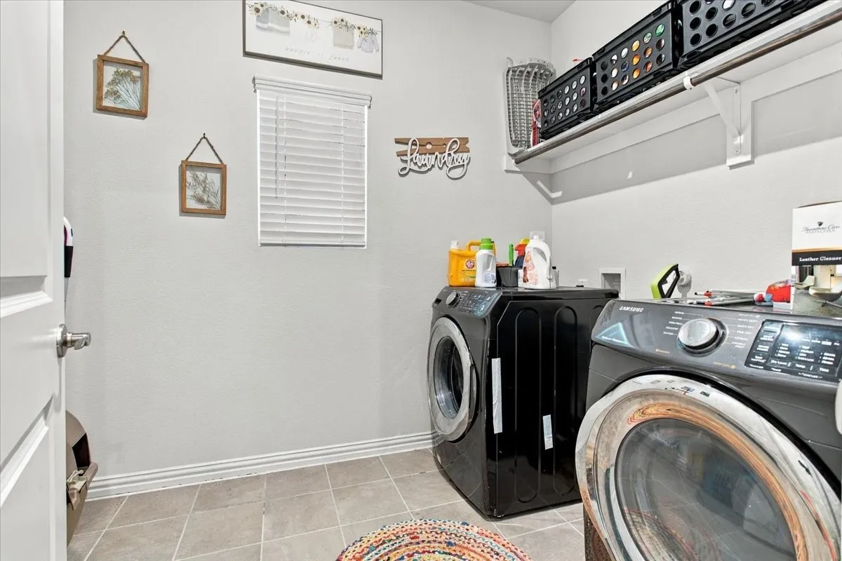 Downstairs laundry room