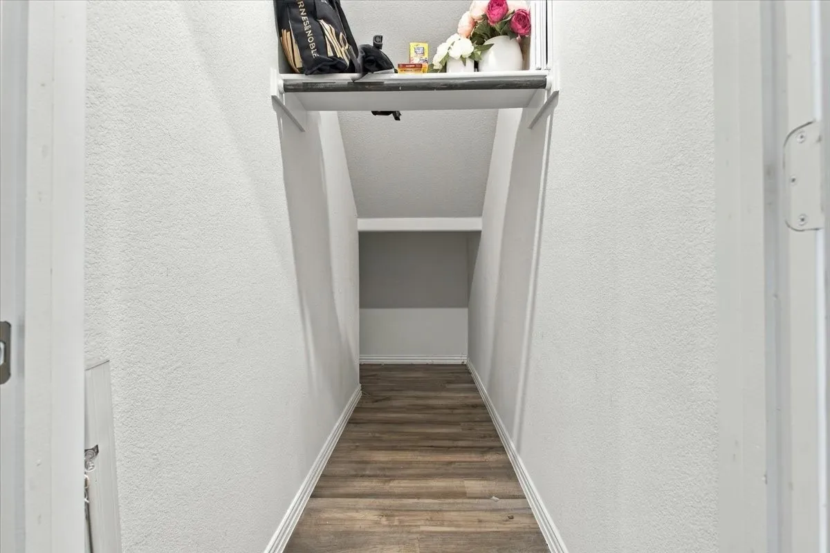 Front entry large storage closet