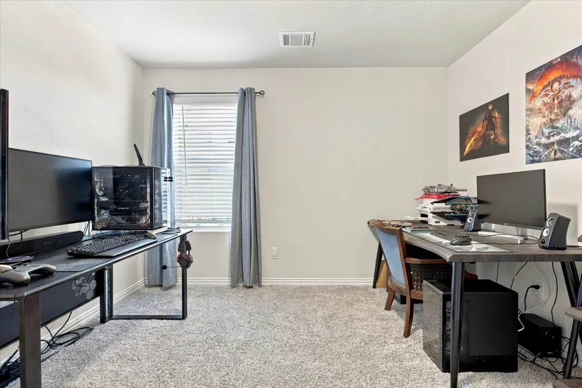 Upstairs bedroom-currently used as office