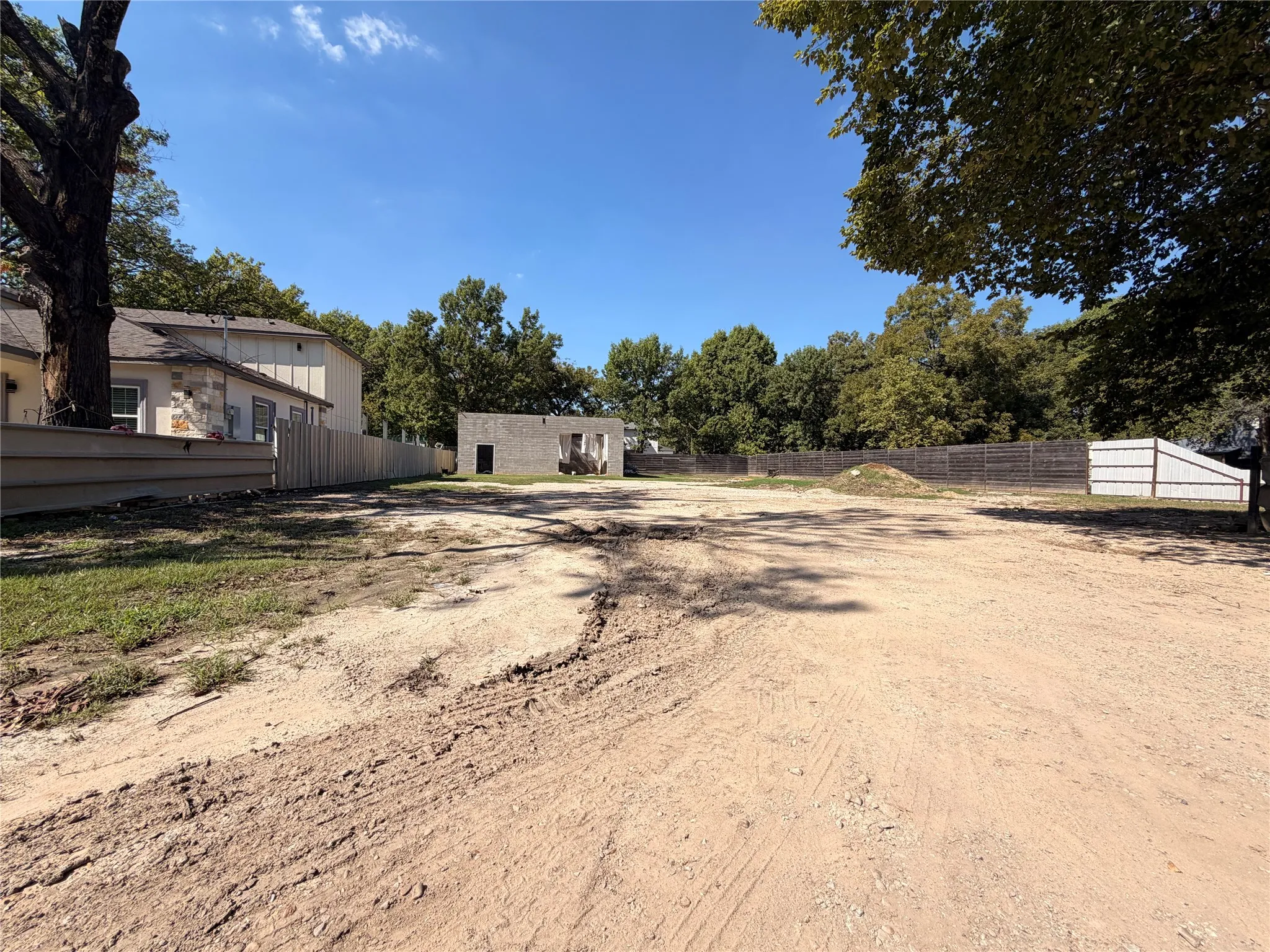 View of adjacent lots; boundaries not depicted.