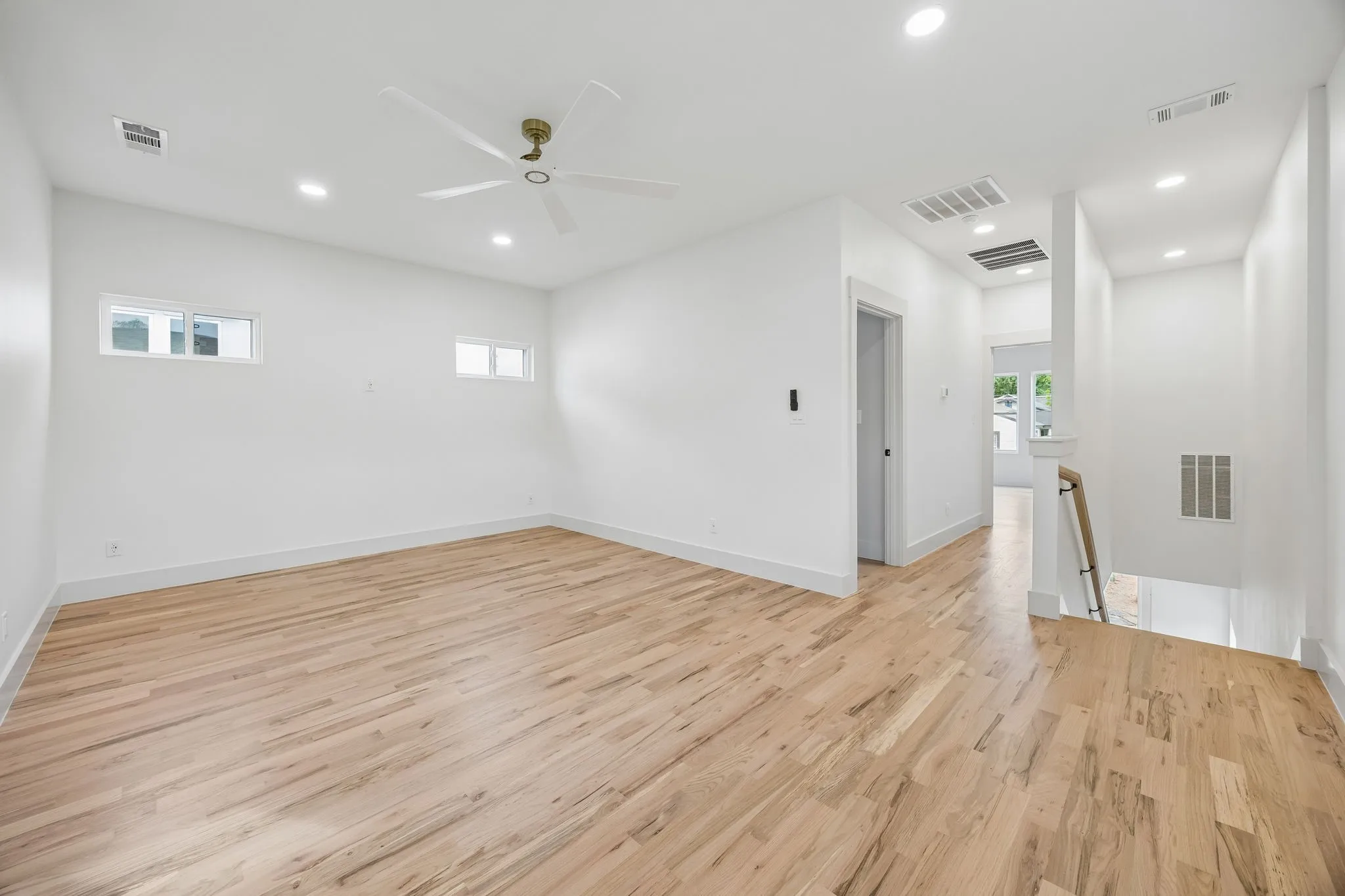 Here you can see the stairs and into bedroom #2