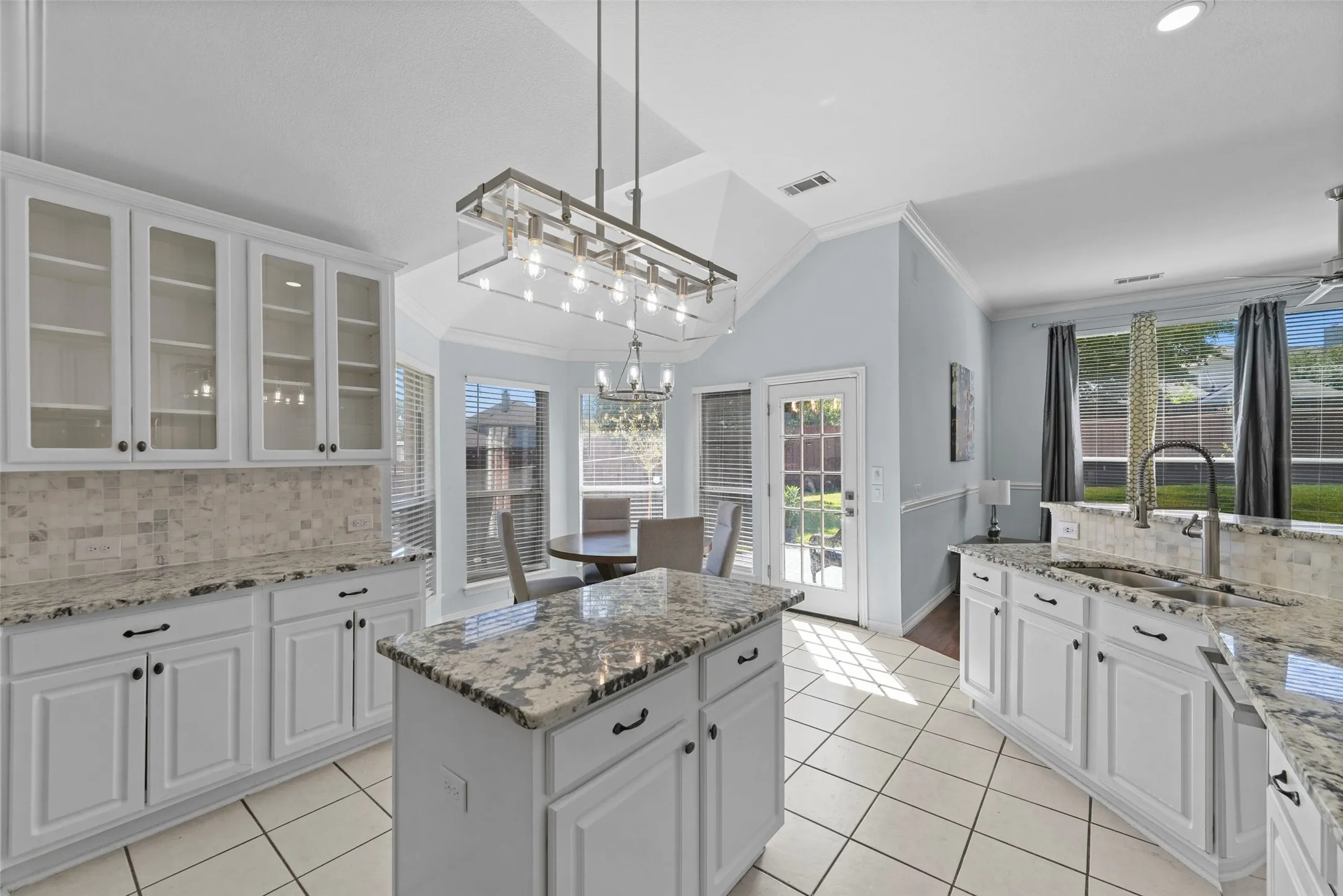 Kitchen island for prepping or serving