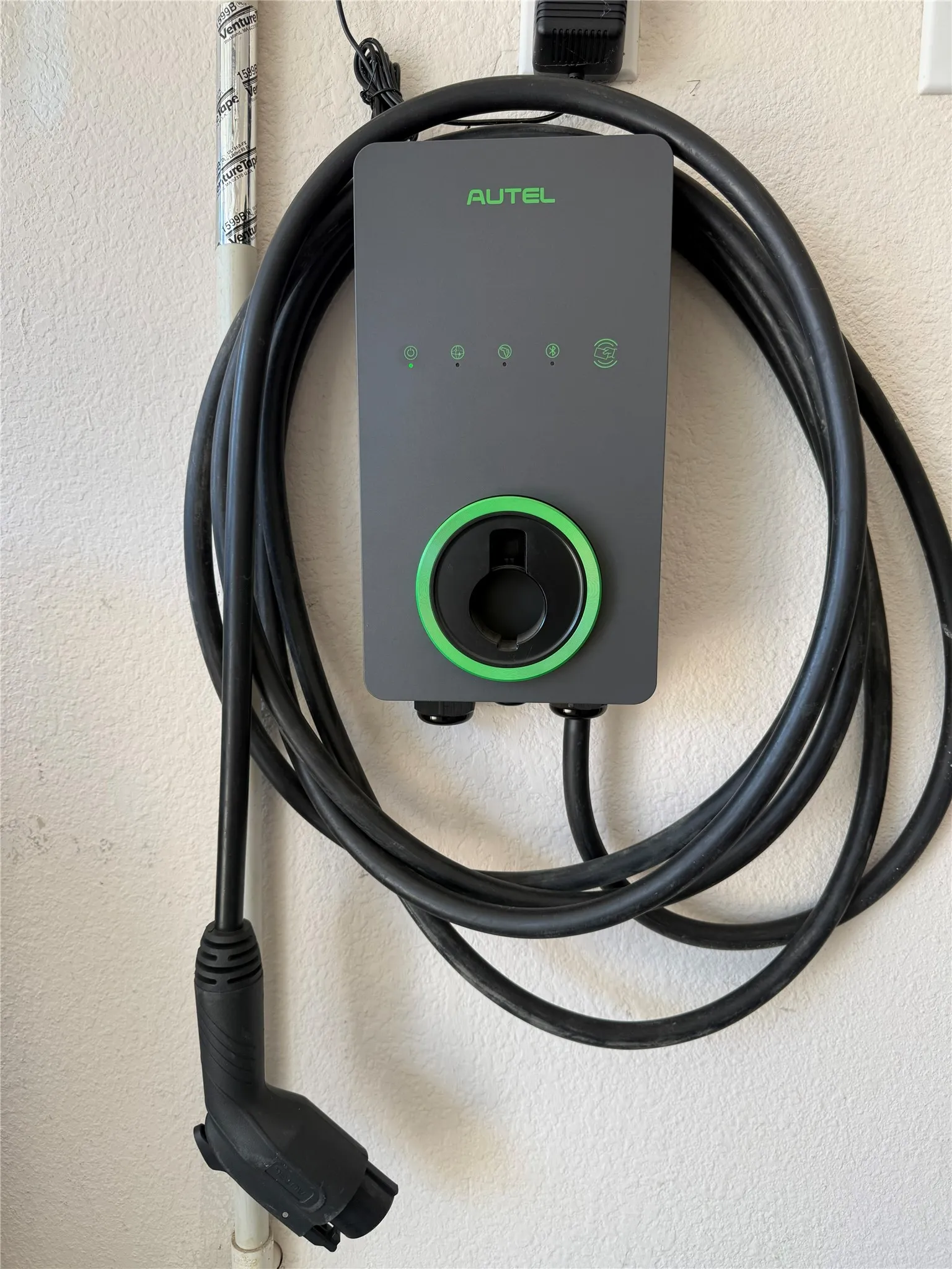 Electric Car Charger in Garage
