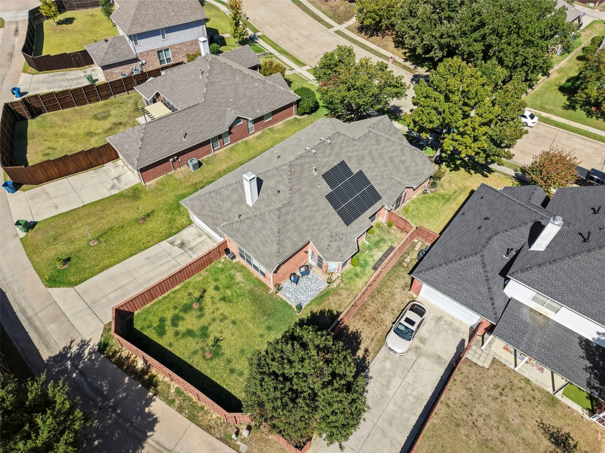 Aerial View of Solar Panels