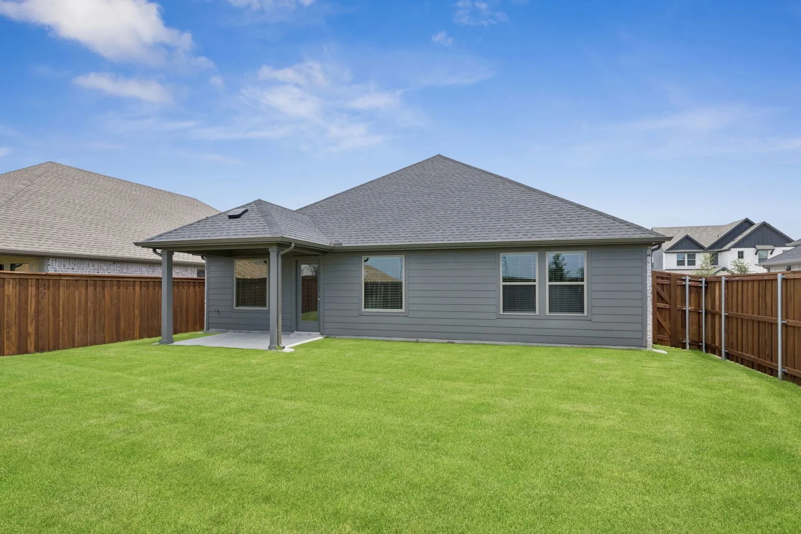 Patio in the Hadley home plan – REPRESENTATIVE PHOTO