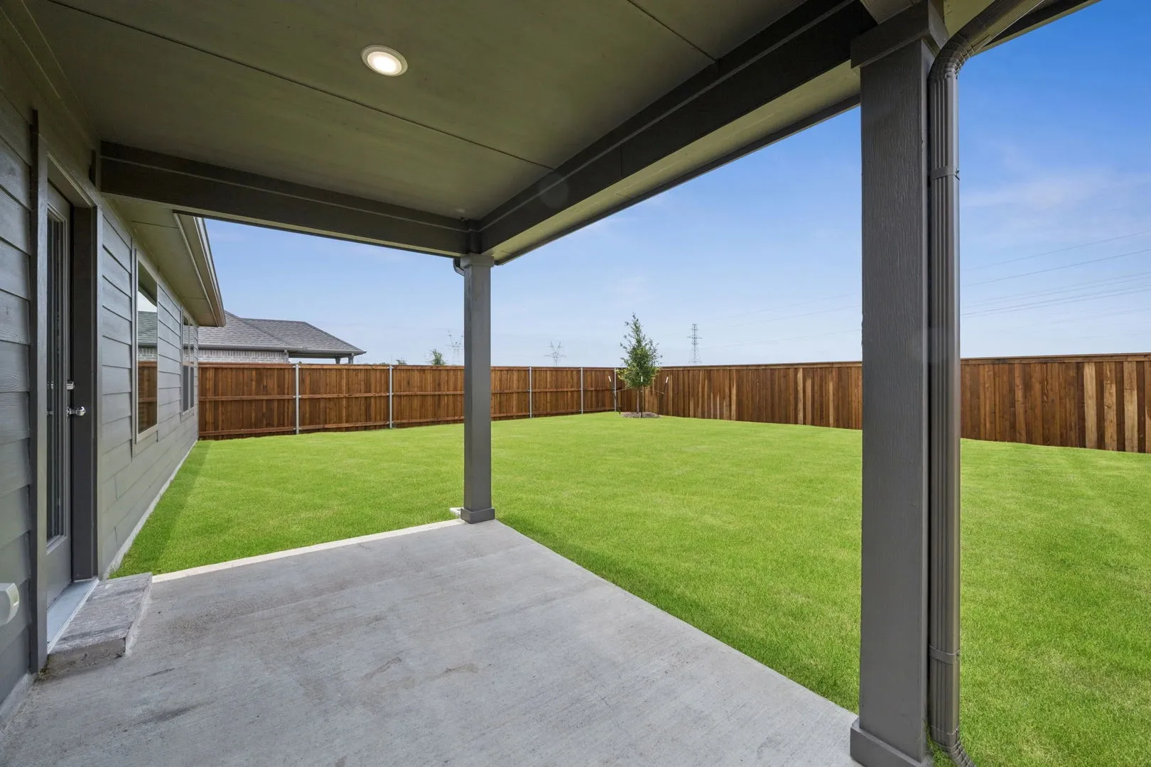 Patio in the Hadley home plan – REPRESENTATIVE PHOTO