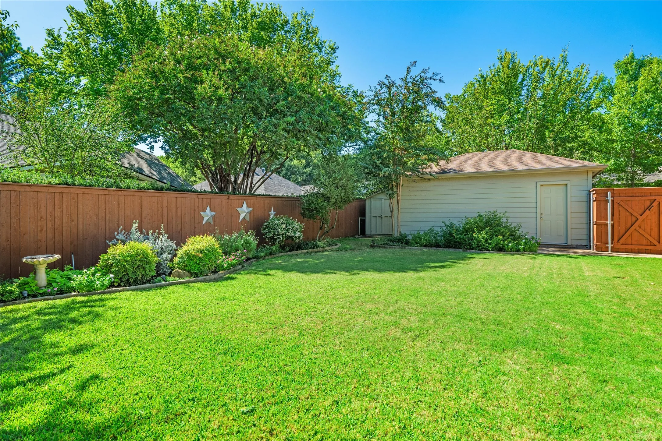 Fully landscaped and irrigated.