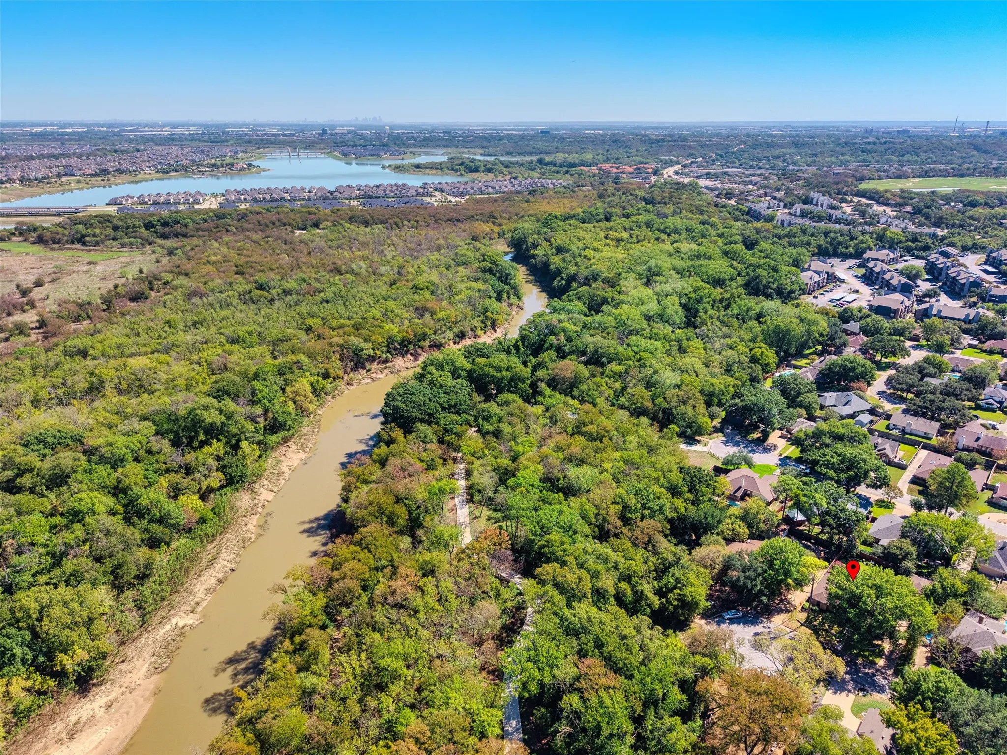 Enjoy the trails for River Legacy park just a short walk from your property.
