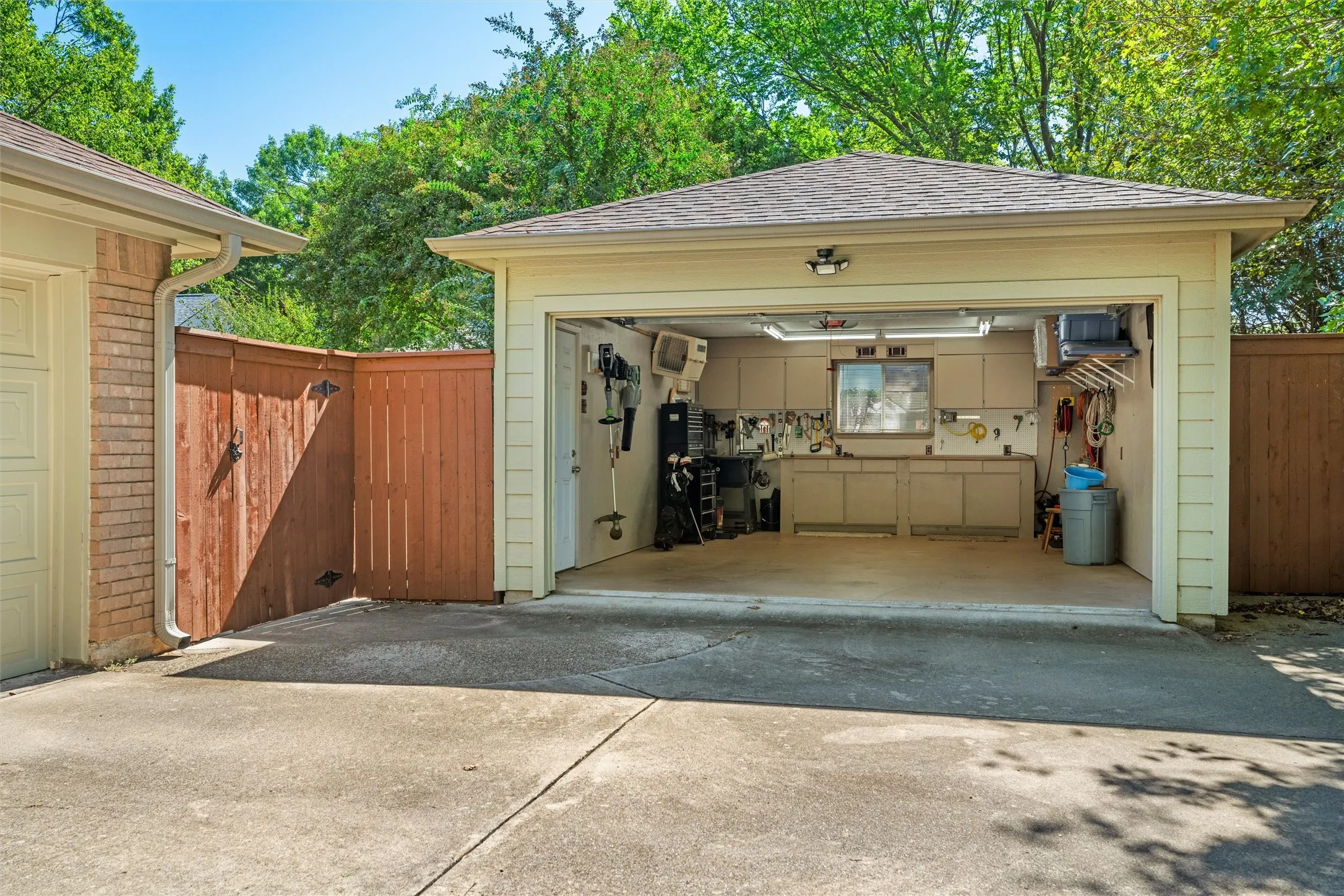 Imagine what you could do with this detached garage.