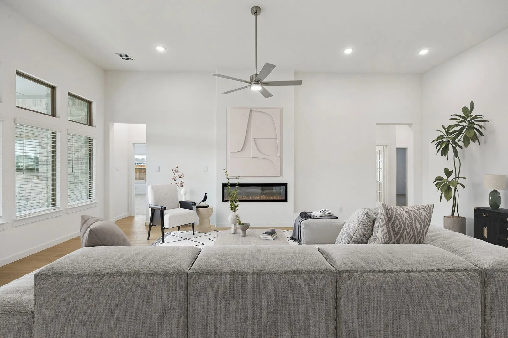 Living Room in the Gilmour II home plan – REPRESENTATIVE PHOTO