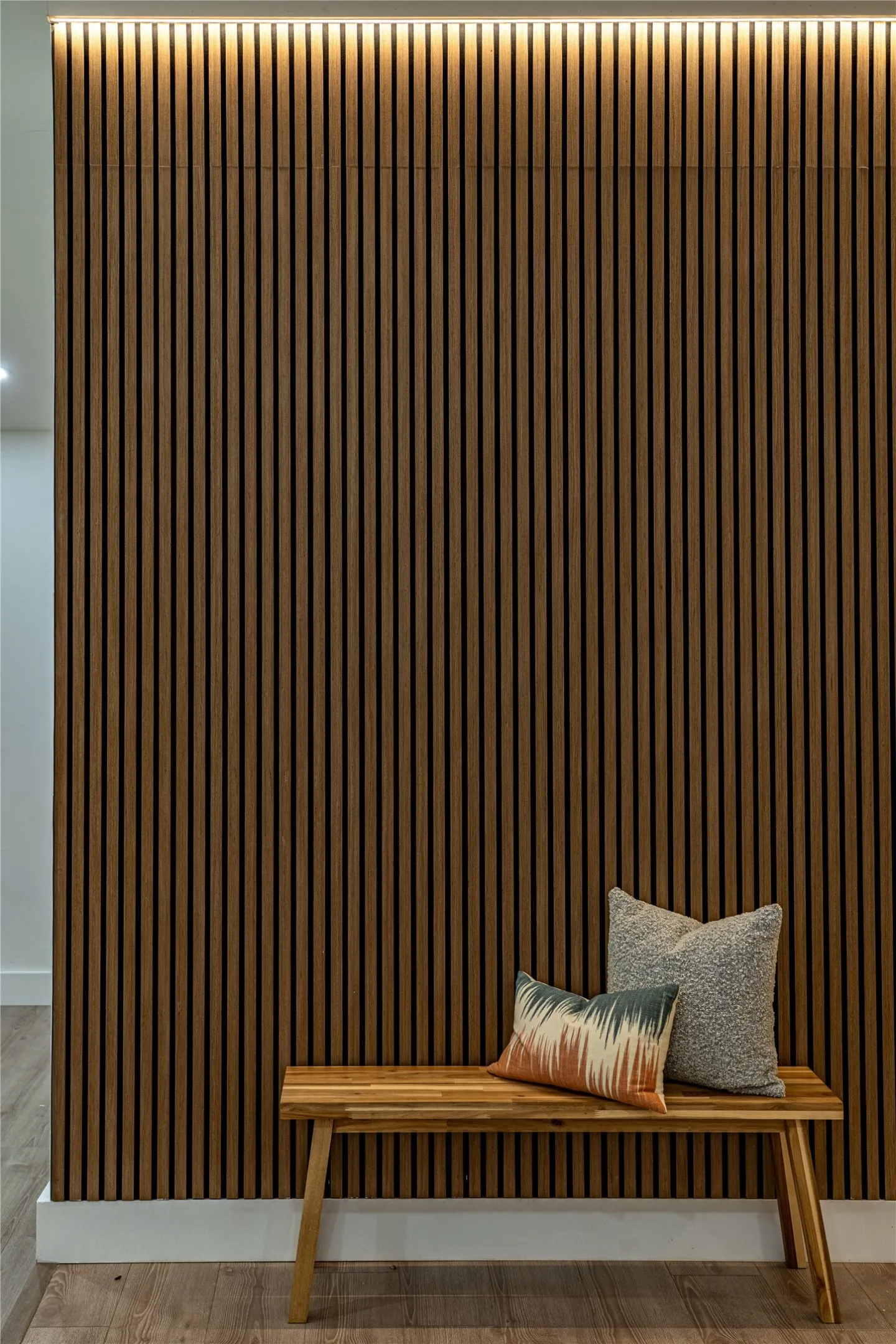 View of sauna / steam room featuring hardwood / wood-style floors