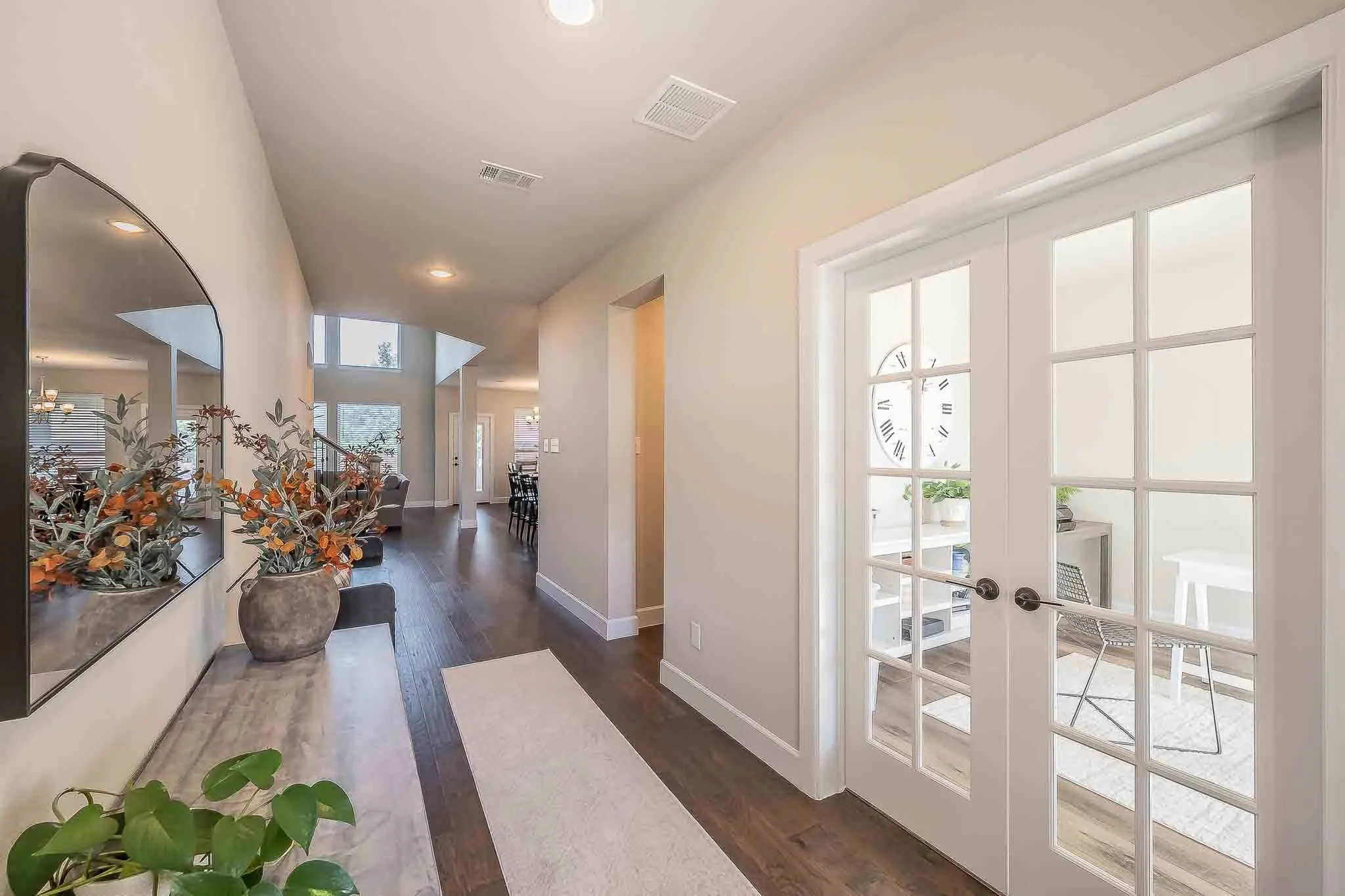Entryway with Private Study to the right