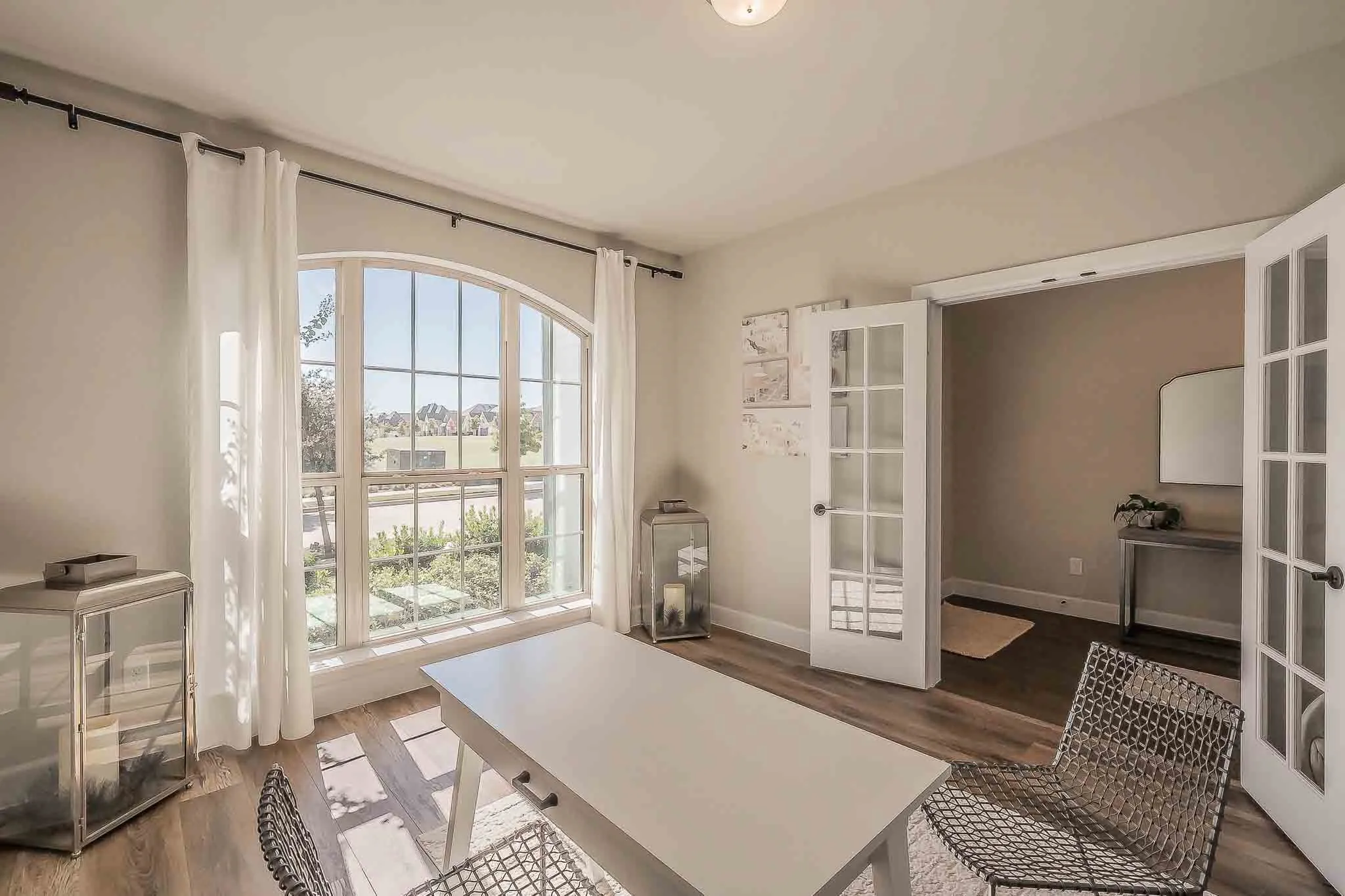 Study with upgraded French Doors